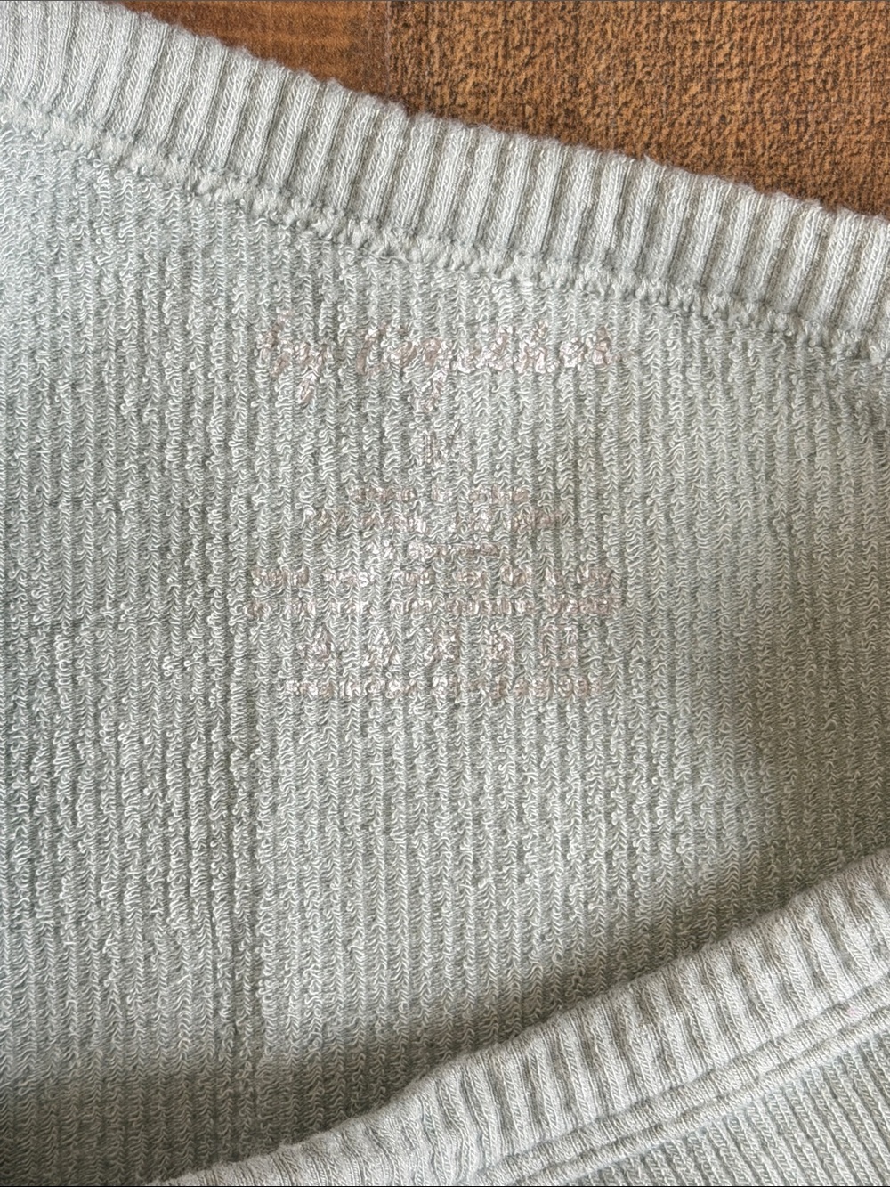 One-Shoulder Ribbed Tank Top - Sage Green - Picture 2 of 3